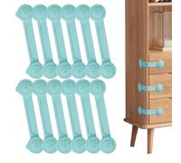 Adjustable Cabinet Lock, Cupboard Lock | 360° Swivel Clamp Buckle | Finger- Latches for Refrigerator Doors, Cabinets, Drawers, Doors, Refrigerators, Closets