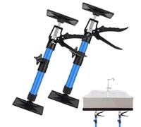 Adjustable Cabinet Support Pole - 2Pcs 11.8-23.2 Inch Telescopic Rods | Heavy-Duty Steel Construction | Multi-Function Jack Tool Drywall Installation Woodworking