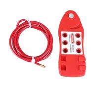 Adjustable Cable Lockout Fish Shaped Stainless Steel Safety Cable Lock for Industrial Valve Tagout and Security Lockout, OSHA Compliant Lockout Device