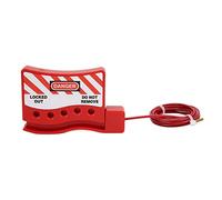 Adjustable Cable Lockout with 7mm Beam, Durable Nylon and Stainless Steel, 2 Meter Length - High Toughness, Wear, Ideal for Gate Valves and Electrical Cabinets