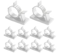 Adjustable Cable Ties Adhesive - Functional Stylish Sleek Clips Wire Strap Cord, Compact, Durable, Ergonomic, Modern, Premium, Clamp, 10x Nylon, Zip Management | Management Sturdy