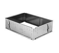 Adjustable Cake Mould Stainless Steel 25-46 x 17-32 H. 7.5 Cm - EVA - Pastry
