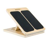Adjustable Calf Stretching Board - Portable Wooden Slant Board for Physical & Yoga | Foldable Design with Non-Slip for Achilles Tendon, Ankle, Heel (15°-35° Tilt)
