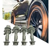 Adjustable Camber Bolts, Car Wheel Positioning, 4x Eccentric Screws with Precision Fit, Wheel Alignment Camber Bolt Kit with Steel Construction, Car Suspension Bolts for Tire Adjustment
