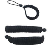 Adjustable Camera Wrist Strap, Handmade Seven-core Paracord Weave Bracelet | Black Polyester Construction, Multi-tool Versatility, Suitable for Photographers, Birdwatchers, Portable Tools and Outdoor