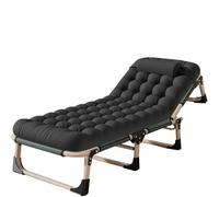 Adjustable Camping Cot Lounge Chair Portable Folding Bed for Outdoor Pool Beach Patio Lawn Office Use Lightweight Durable Comfortable