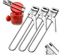 Adjustable Can Opener, Multifunctional Stainless Steel Jar Opener, Manual Lid Opener for Jars and Bottles, Easy Grip Jar Opener for Weak Hands, Kitchen Gadget (3PCS)