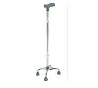 Adjustable Cane for Men Women,Lightweight Sturdy Elderly Offset Walking Stick,Suitable for Seniors & Handicap Four-legged crutches