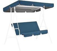Adjustable Canopy Swing Chair with Removable Cush - Outdoor Relaxat Bench for Patio Garden or Poolside - & table Seating Solut
