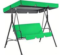 Adjustable Canopy Swing Chair with Removable Cushions - Comfortable Outdoor Patio Bench for Relaxation by Poolside Perfect for Porches Backyards & Gardens