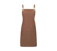 Adjustable Canvas Kitchen Apron With Pocket - Water Repellent Bib for Men and Women, Unisex Chef Gear for Home, Kitchen, Coffee House, Baking, Gardening, BBQ