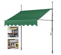 Adjustable Cape Town Clamp Awning 200x120 cm - UV-Resistant & Weatherproof for Balcony & Patio Canopy - Outdoor Sun Shade Solution