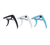 Adjustable Capo For Guitars, Basses, Electric Guitars, And Ukuleles, Featuring Rubber Pads For Secure Grip And Protection During Pitch Changes(balck)