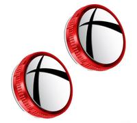 Adjustable Car Blind Spot Mirrors, Enhance Your Driving Safety with 2 Pack Set (red)