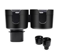 Adjustable Car Cup Holder, Car Cup Holder Expander - Car Cup Holder Extender - 2 in 1 Cup Holder Extender, Water Bottle Holder, Drink Holder with Base