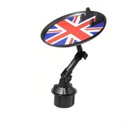 Adjustable Car Tray Table Car Food Tray with 8.26 Inch Surface Phone Slot and 360 Degree Swivel Arm for Car Mount Organizer Hold Water Bottles Coffee Drink Snack Fries (Red)