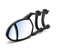 Adjustable Caravan Towing Mirror Dual View with Convex and Flat Glass Suitable for Any Side Mirror
