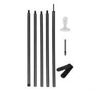 Adjustable Carbon Fiber Tarp Poles for Camping Shelters, Strong and Lightweight Multi Section Design for Easy Carry (2.4m)