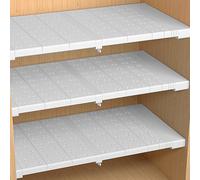 Adjustable Carbon Steel Shelving Unit - Versatile DIY Storage Solution for Bedroom, Bathroom, Kitchen & Living Room - Sturdy Divider Shelf for Home Organization