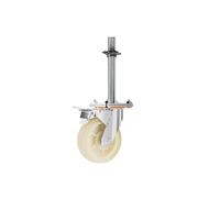 Adjustable Castor Scaffolding Tower - Heavy Duty Industrial Scaffold with 8" Nylon Wheels, 800kg Load Capacity, 30cm Bolt Length, 3.4cm Thread Diameter, Wear-Resistant Design