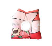 Adjustable Cat Cone Collar - Soft, Cute Recovery Collar for Kittens After Surgery Fruits Shaped Adjustable Cat Cone Collar Elizabeth Padded Pet Neck Anti Bite Lick Comfortable (Milk Box, S)