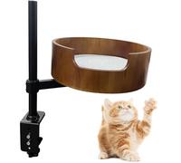 Adjustable Cat Desk Bed with 360° Rotation, Comfortable Pet Mat for Home Office, Supports Up to 25 Pounds
