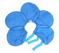 Adjustable Cat Recovery Collar, Comfy Flower Style Pet Elizabeth Collar, Cute Flower Lightweight Stop Licking Neck Cone for Small Dogs and Kitten (Flor Azul L)