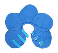 Adjustable Cat Recovery Collar, Comfy Flower Style Pet Elizabeth Collar, Cute Flower Lightweight Stop Licking Neck Cone for Small Dogs and Kitten (Flor Azul S)