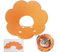 Adjustable Cat Recovery Collar, Protective Pet Cone Collar for After Surgery Soft Collar Wound Healing Protective Cone, Elizabethan Collars for Prevent from Licking Wounds, Not Block (Large)