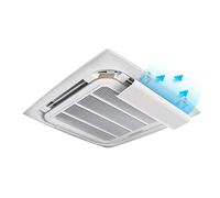 Adjustable Ceiling Air Conditioning Deflector Prevents Direct Cold/Hot Air All-Season Use Plastic Steel 60cm Ideal for Central AC Systems