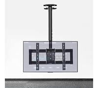 Adjustable Ceiling Mount for Ultra Thin LED TV 32" to 90" Teles Height Support Max Load Capacity Perfect for Home Theater and Office Use