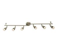 Adjustable Ceiling Spotlight Satin Nickel 6 Light Bar Downlight Modern Lamp
