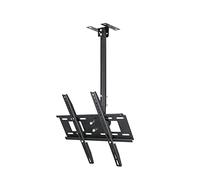 Adjustable Ceiling TV Bracket, 360° Rotating Bracket Universal Display Rack Boom Top Hanging Wall, Fits Most LED, LCD and Plasma Flat Screen Display 26 to 60 Inch, Up to 60kg(1.52m)