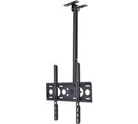 Adjustable Ceiling TV Bracket, Height Adjustable Swivel Tilt Mount, 360° Rotation Electric Lift for TVs
