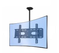 Adjustable Ceiling Tv Mount Bracket, 360°Swivel & Tilt For 32-70" Lcd/Led/Curved Tvs, Max Vesa 600X400Mm, Durable Design, Easy Installation, Space-Saving Solution,2m