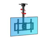Adjustable Ceiling TV Mount Bracket, Ceiling TV Mount, Fits 39,85inch TVs, Adjustable Height coping Tilt and Swive, Max 600x400mm, with Loading 176 Lbs