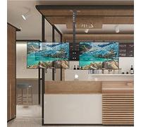 Adjustable Ceiling Tv Mount Bracket - Ceiling Tv Mount, Fits Most 14-40 Inch Led Screen Display, Single Pole Double Screen Hanging Tv Bracket, Holds Two Screen Tv Stand