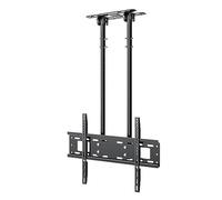 Adjustable Ceiling Tv Mount Bracket - Double Pole Adjustable Height Tv Stand for Single Screen, Tilting Tv Stand for 40-85 Inch Tvs, Ceiling Mounting, Vesa Max. 600X400Mm