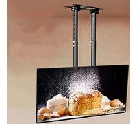 Adjustable Ceiling TV Mount Bracket - Double Pole Hanging TV Bracket Fits 55-100 Inch LED Flat Panel Display, 3°/-20° Angle Adjustment, Max VESA 900x400mm (28-50cm)