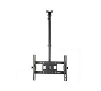 Adjustable Ceiling TV Mount Bracket for 32-50 Inch LCD & Curved TVs, Telescoping Tilt & Swivel Design, Supports VESA Up to 400x400mm, Perfect for Home & Office