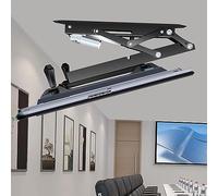 Adjustable Ceiling TV Mount Bracket - Motorized Hidden Drop Down Lift With Auto Lifting, 0-85 Flip Down, Fits 32-70 Inch TVs