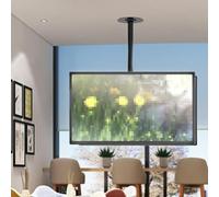 Adjustable Ceiling TV Mount Bracket - Tilt and Rotatable- Double Sided TV Mount Bracket - Fits 32-70 Inch TVs,No Disassembly