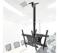 Adjustable Ceiling Tv Mount Bracket, Tilt Swivel Ceiling Tv Rack, Double-Sided Fits 32-55 Inch Tvs, Mounted On Ceilings, Max Vesa 600X400Mm