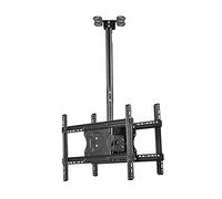 Adjustable Ceiling TV Mount Bracket, Tilt & Swivel for 32-65" TVs, Telescoping Height, 88 lbs Capacity - Ideal TV Stand Solution for Home & Office