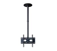 Adjustable Ceiling TV Mount Bracket - Wall Support for 37"-65" TVs, Holds Up to 35kg, Enhanced Height Adjustment, Perfect for Home & Office Use,1.5m