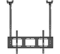 Adjustable Ceiling TV Mount for 75-100 Inch LED TVs | Heavy Duty Double Pole Design | Secure & Stylish Home Theater Bracket | Ultimate Space-Saving Solution