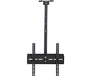 Adjustable Ceiling TV Mount & Stand Swivel & Tilt Design Supports 110 lbs Ideal for Shopping Malls Workplaces & Street Shops - Versatile TV Unit