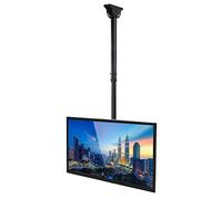 Adjustable Ceiling TV Mount - Telescoping Tilt and Swivel for Optimal Viewing