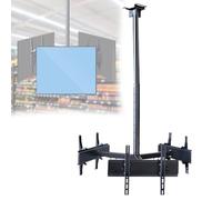 Adjustable Ceiling TV Mount with 360° Rotation & Angle Adjustment for Flat Screen TVs, Ideal for Multi-Screen Setups in Home or Office