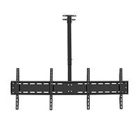 Adjustable Ceiling TV Mount with Telescopic Tilt and Swivel Supports Up to 45kg Perfect for Dual Screen TVs Space-Saving Solution for Home or Office